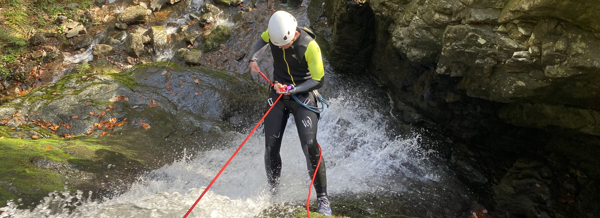 Photo canyoning formation Vertic'Eau